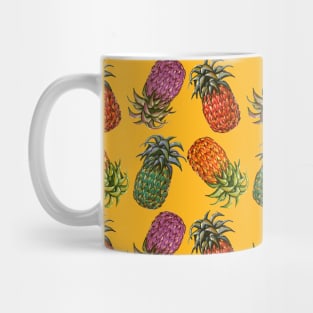 Colorful Cool Hawaiian Pineapple Fruit Pattern Tropical Summer Gift Mug